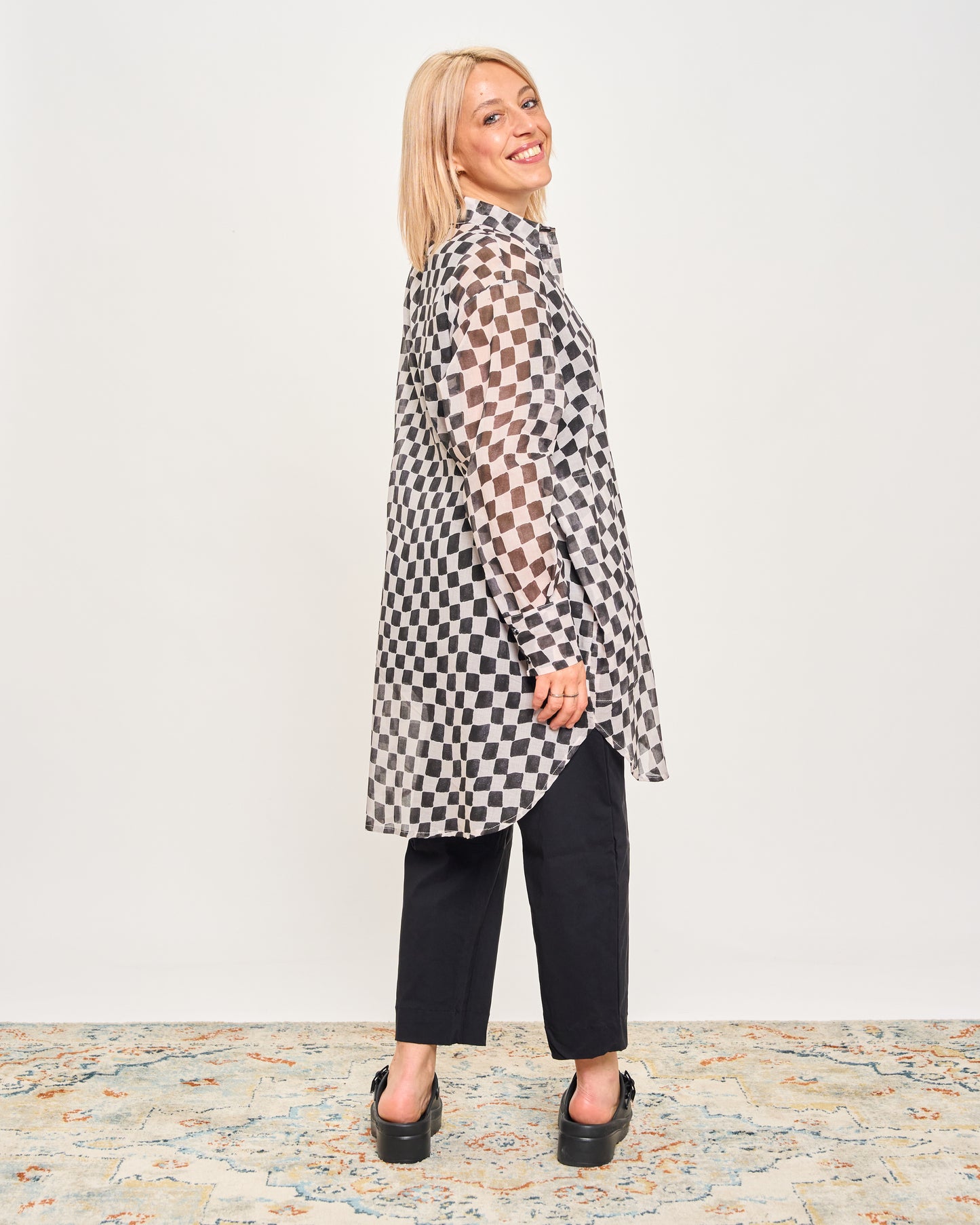 Camicia Over Modello Maschile a Quadri