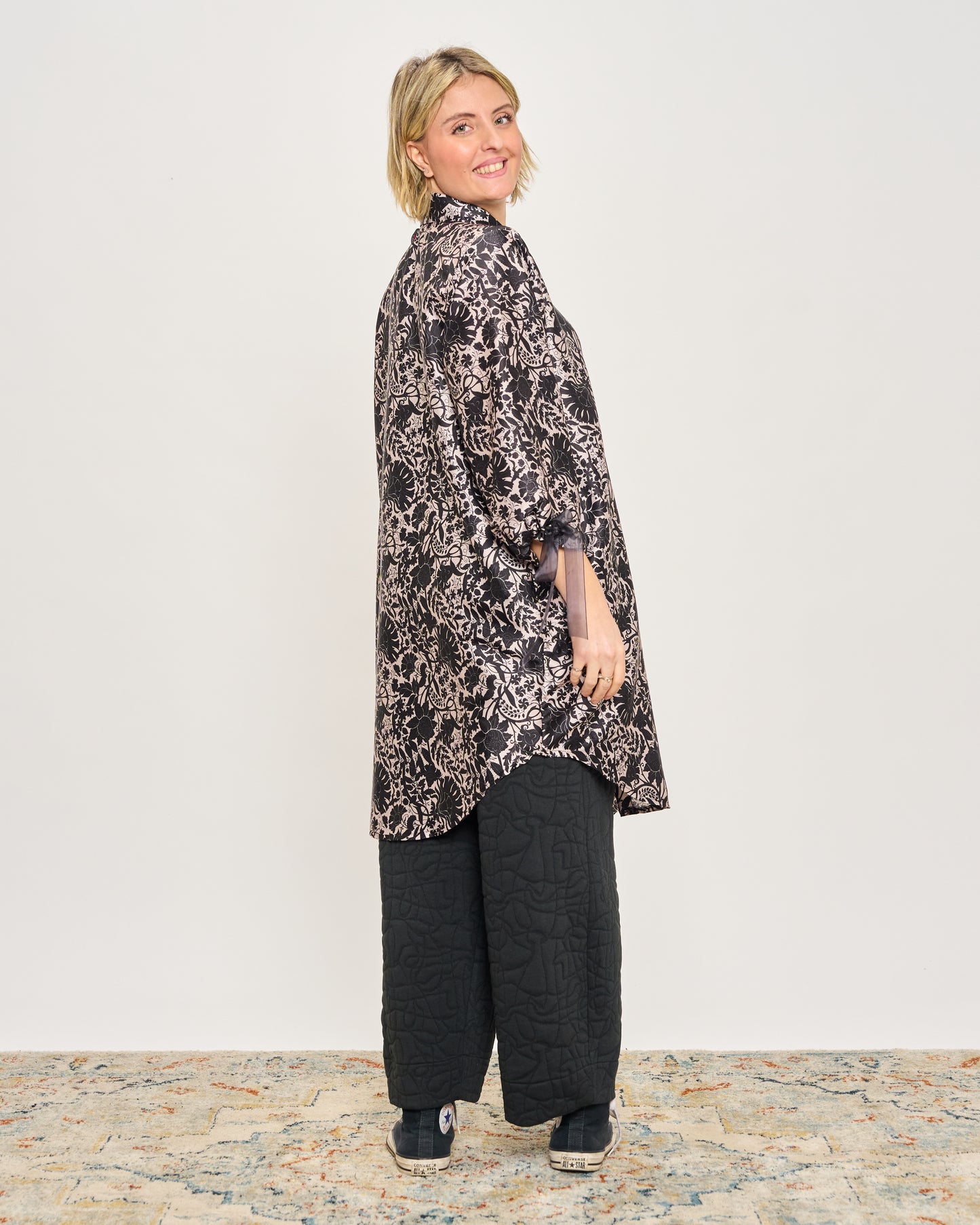 Oversized 70's Patterned Shirt