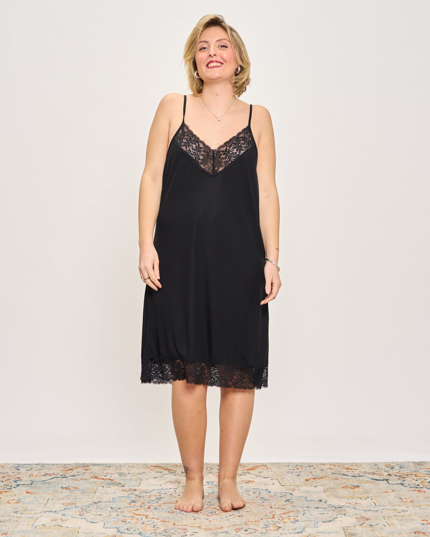 Lace Detail Slip Dress