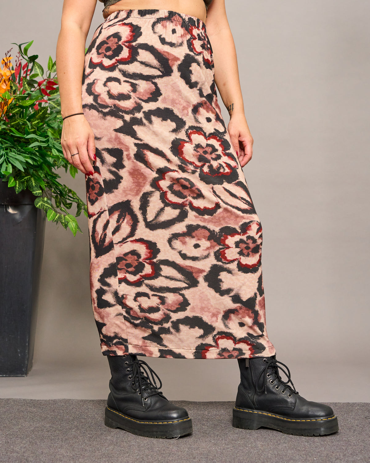 Viscose Patterned Tube Skirt