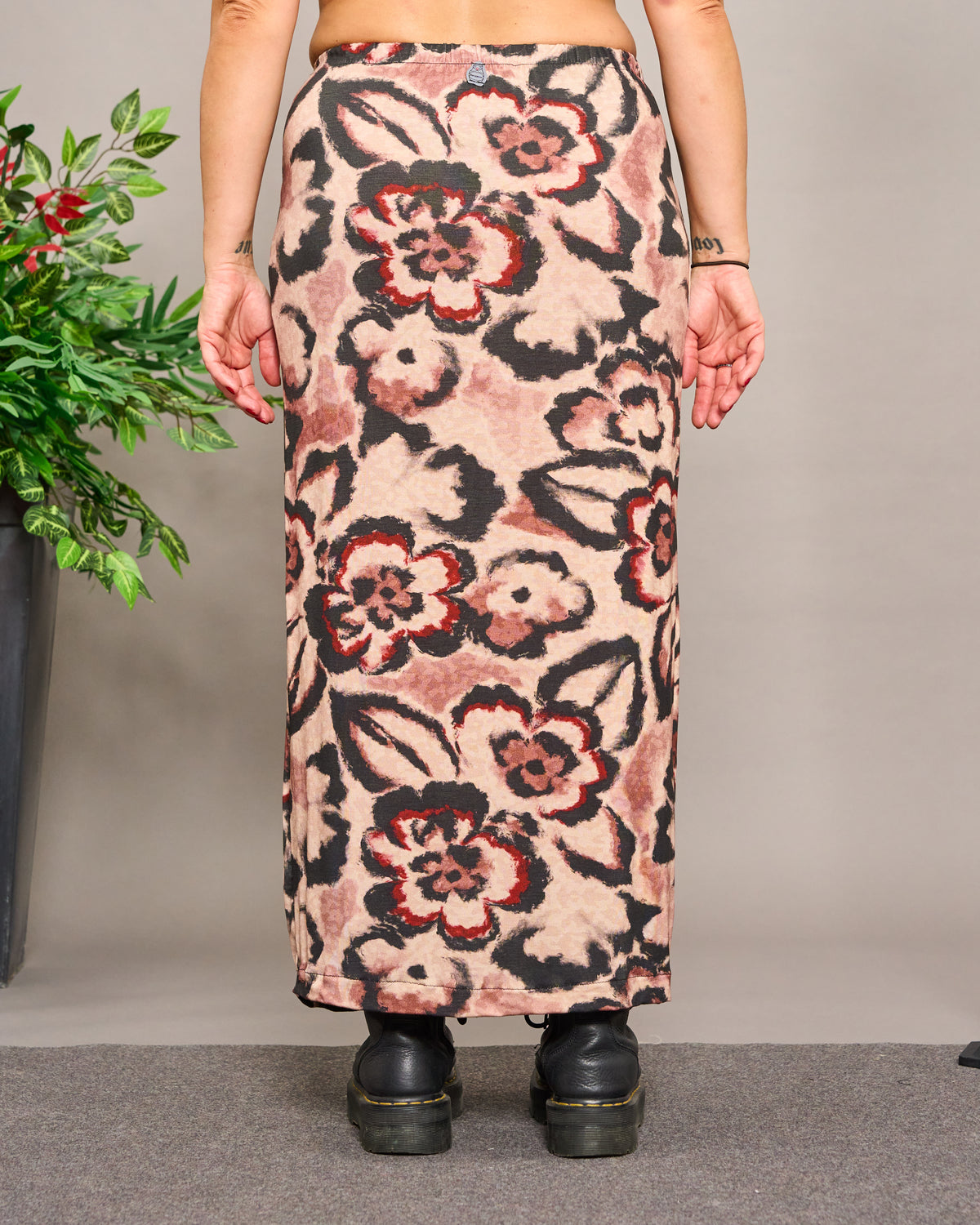 Viscose Patterned Tube Skirt
