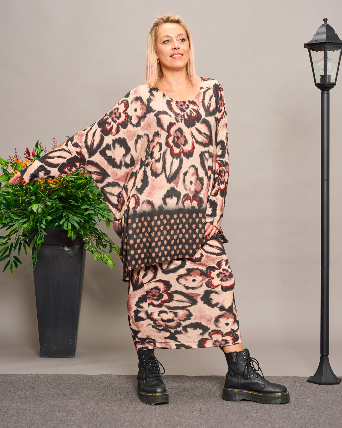 Viscose Patterned Tube Skirt