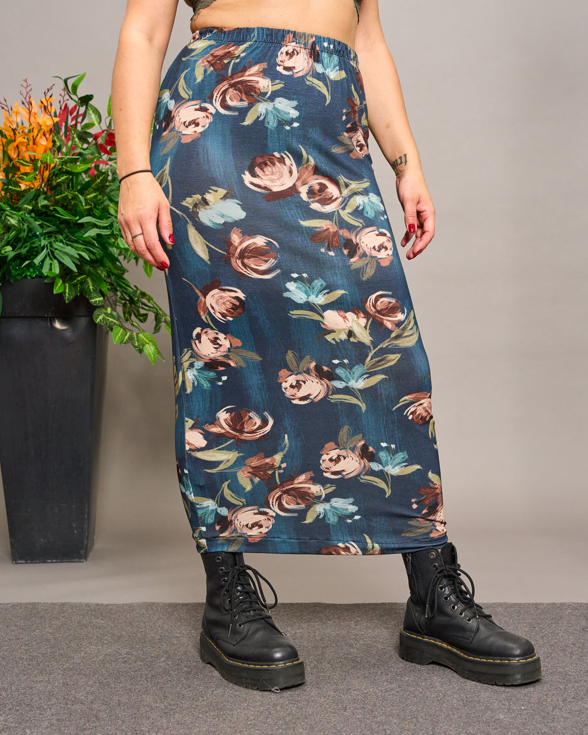 Viscose Patterned Tube Skirt