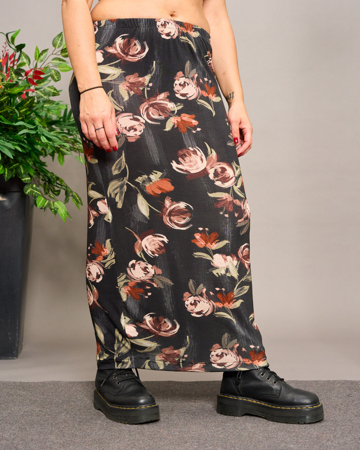 Viscose Patterned Tube Skirt