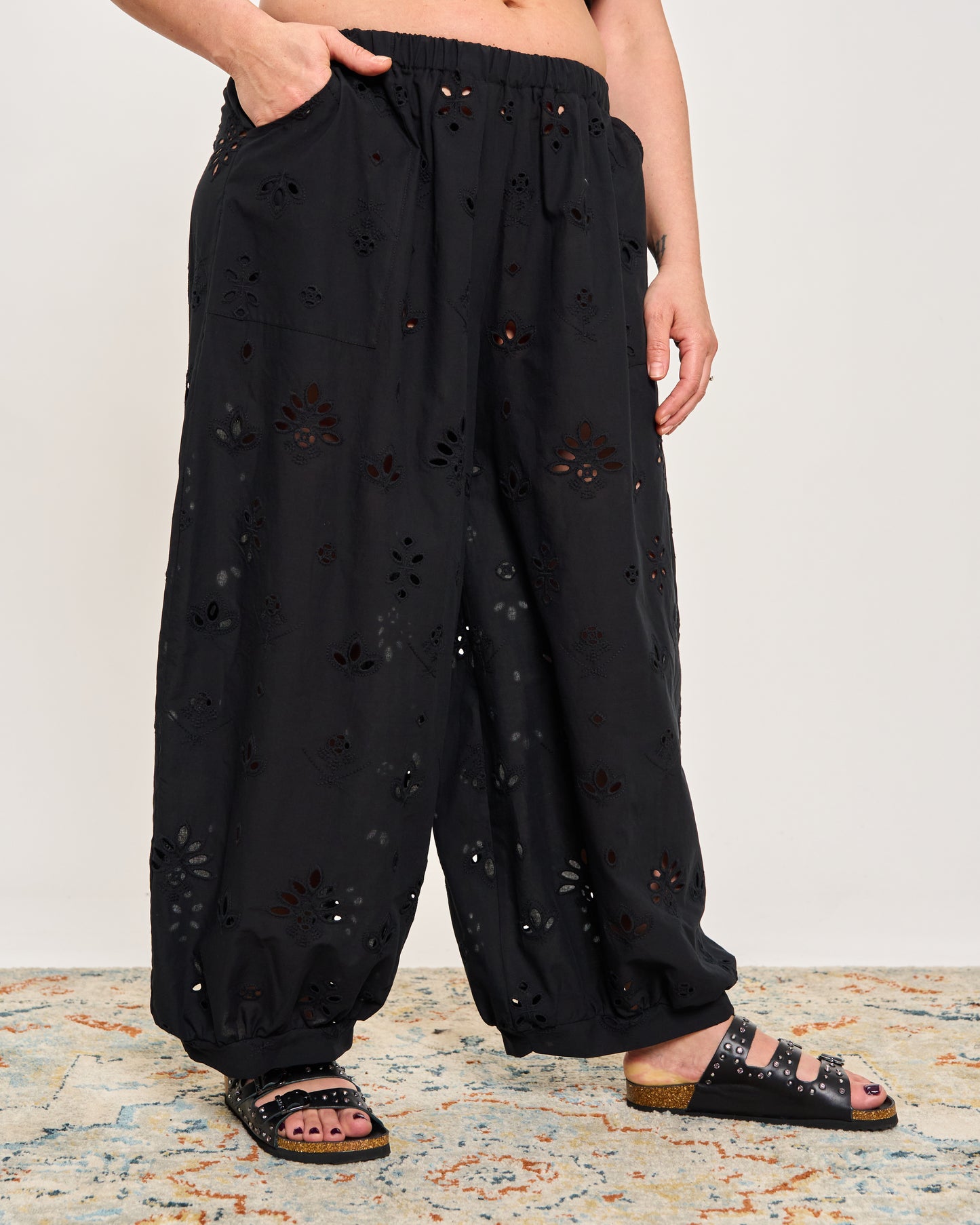 Pant Skirt in Broderie Anglaise Cotton