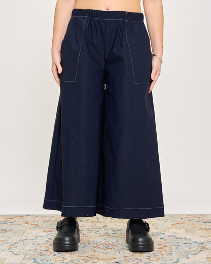 Stretch Cotton Blend Trousers