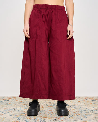 Stretch Cotton Blend Trousers