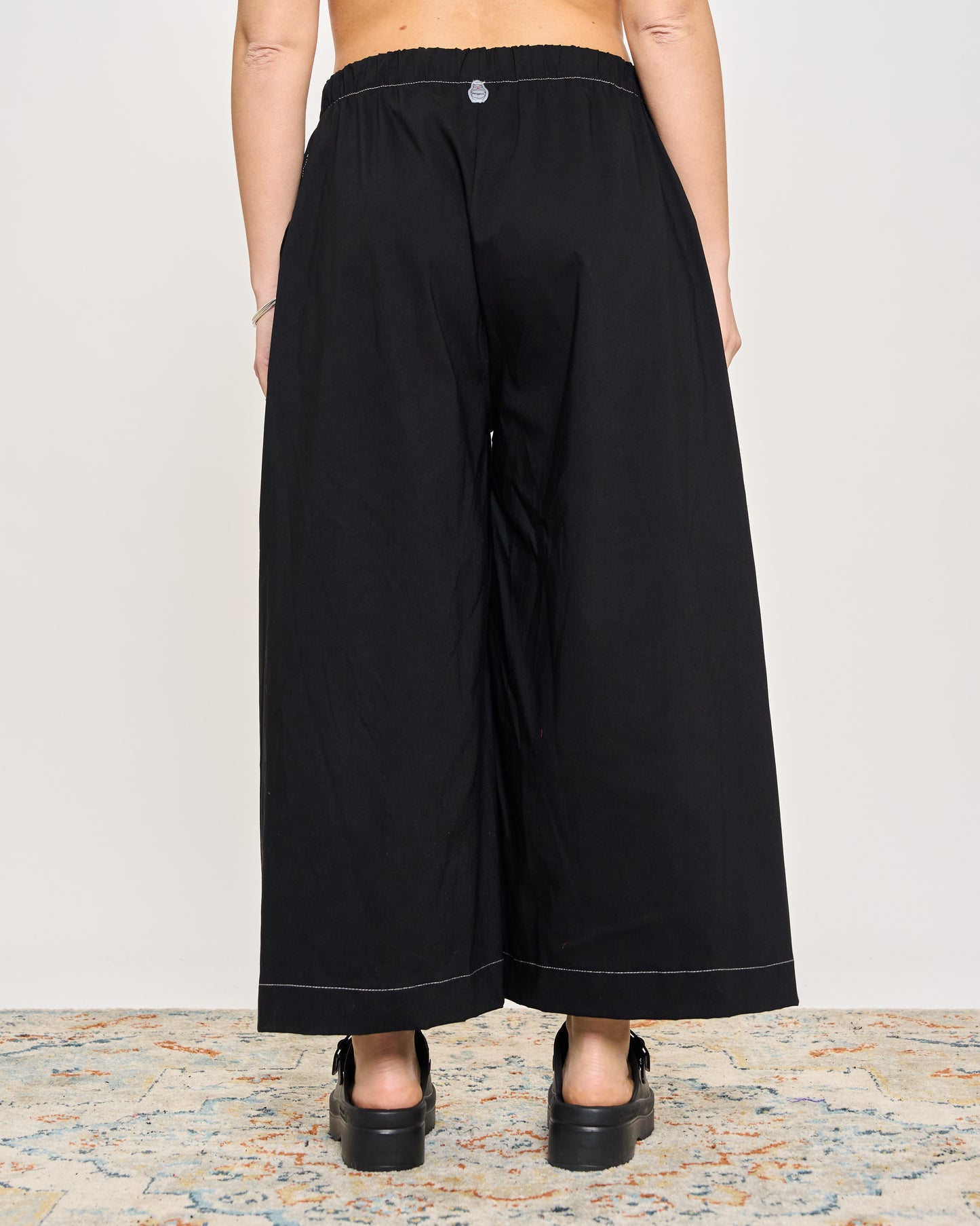 Stretch Cotton Blend Trousers