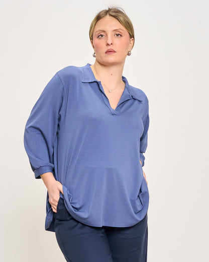 Polo Oversize in Jersey