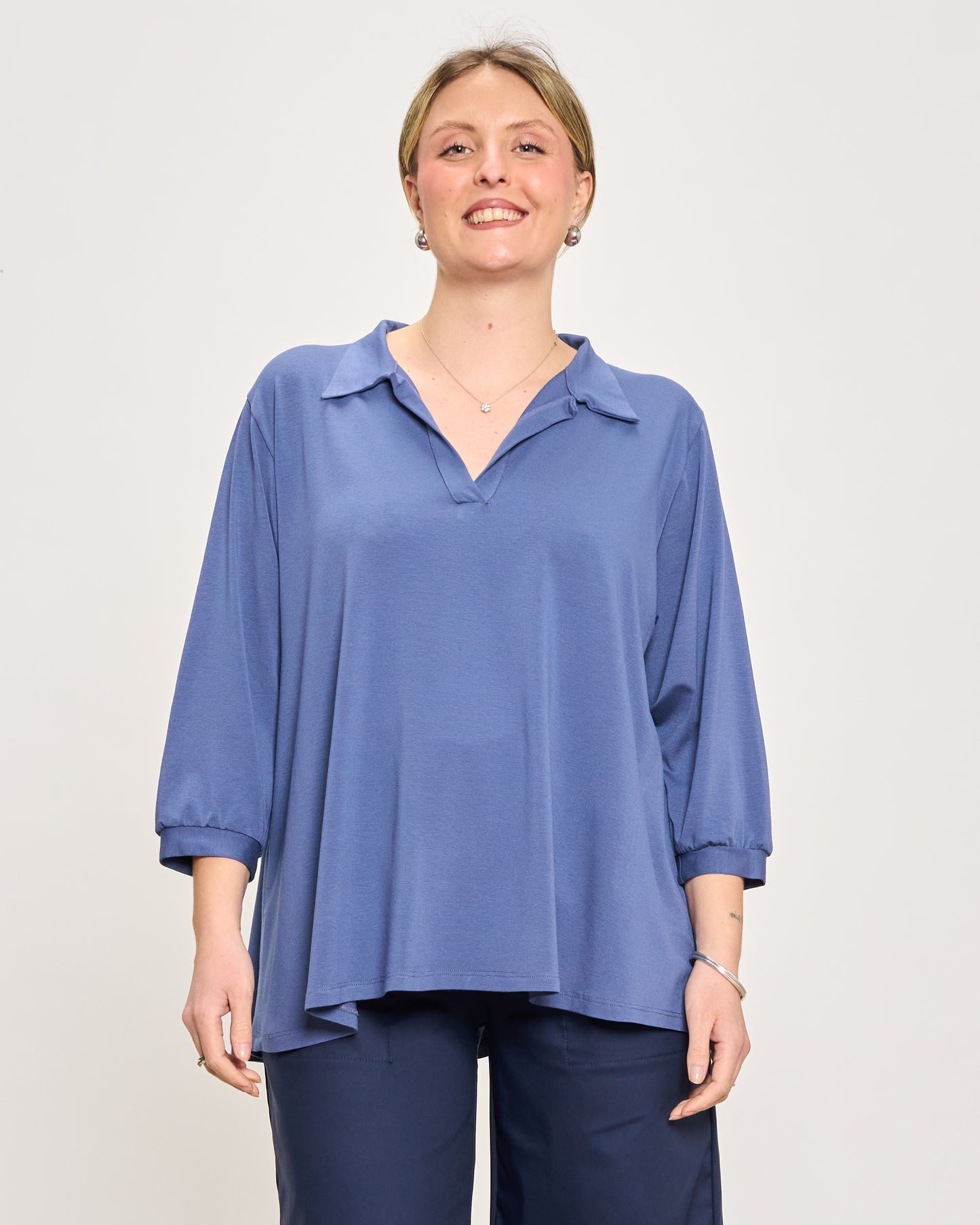 Polo Oversize in Jersey