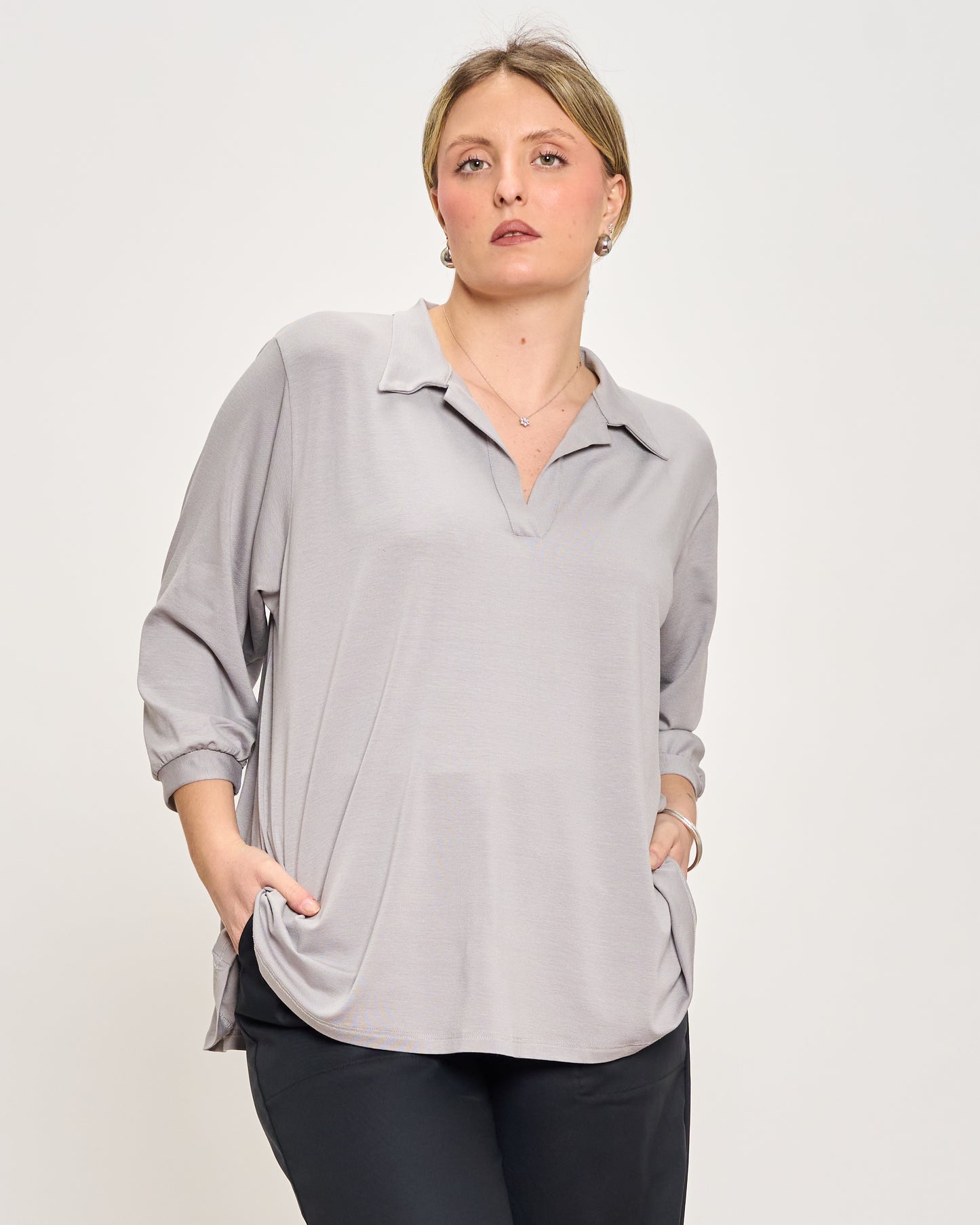 Polo Oversize in Jersey