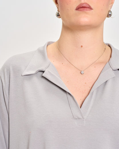 Polo Oversize in Jersey