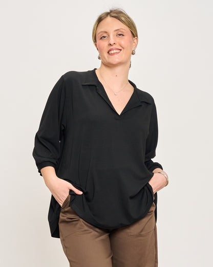 Polo Oversize in Jersey