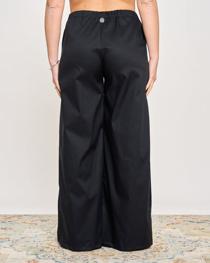 Pantalone a Zampa in Cotone Stretch