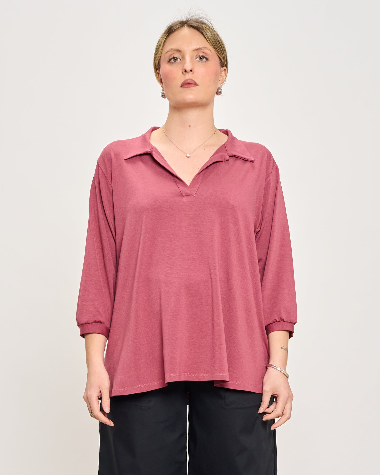 Polo Oversize in Jersey