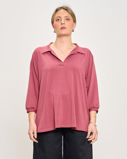 Polo Oversize in Jersey