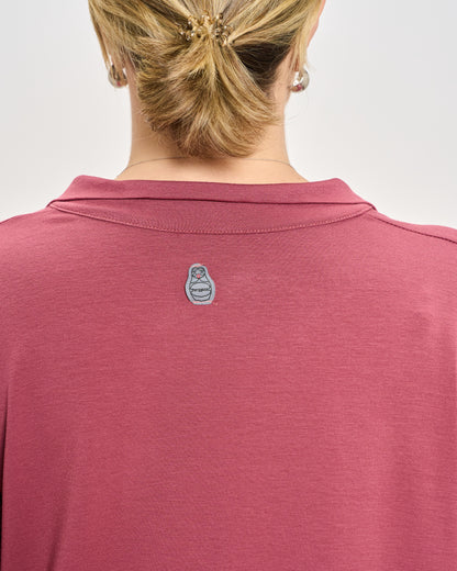 Polo Oversize in Jersey