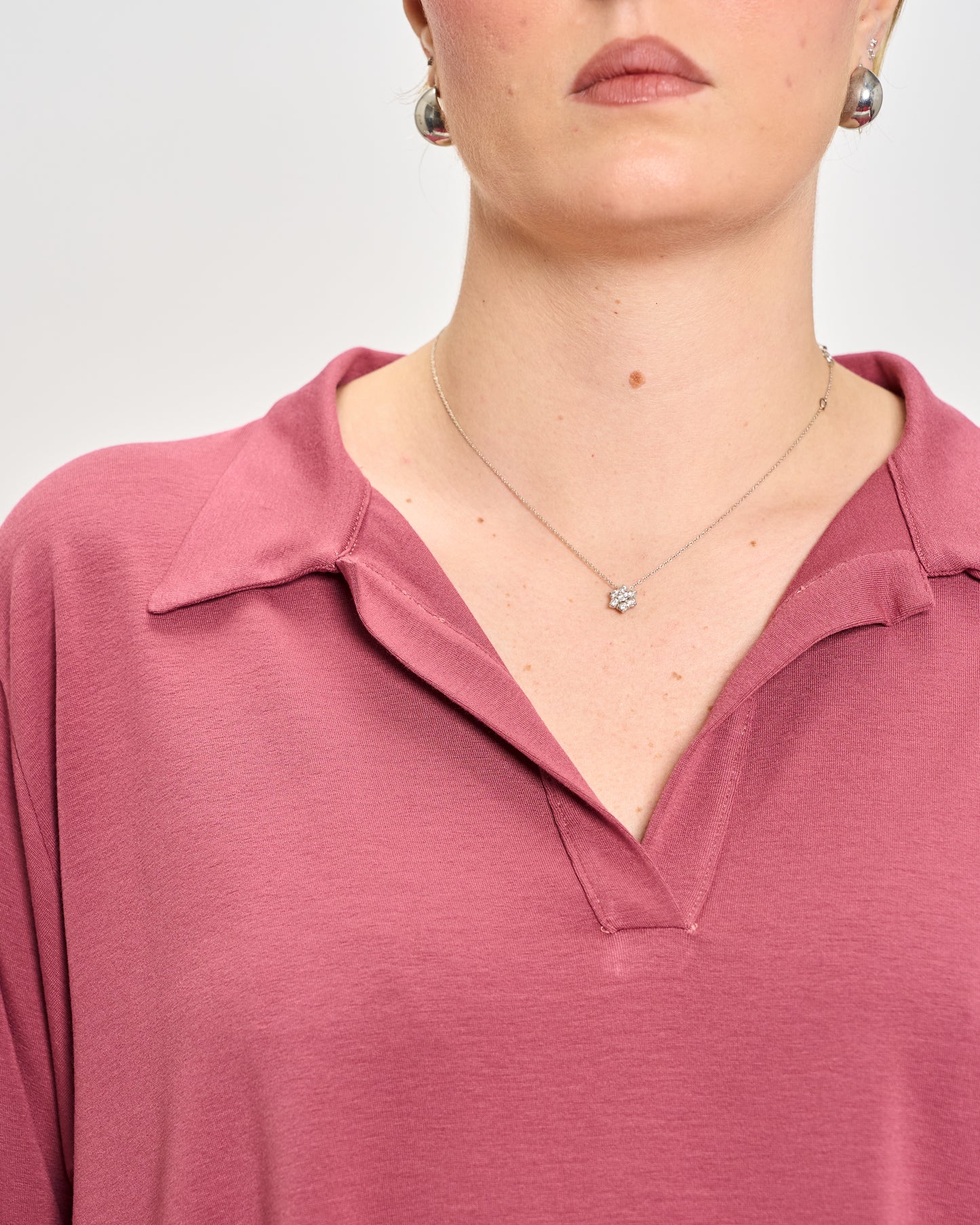 Polo Oversize in Jersey