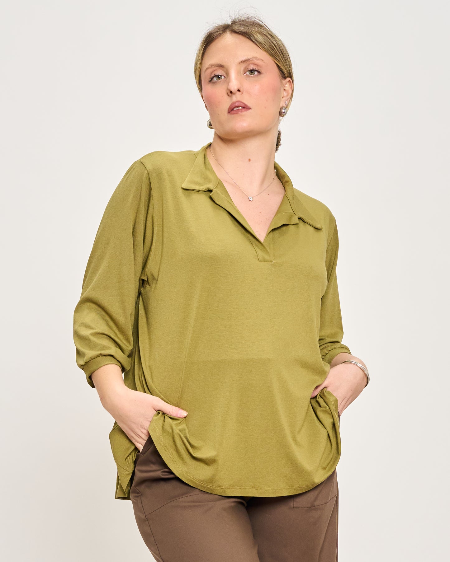 Polo Oversize in Jersey