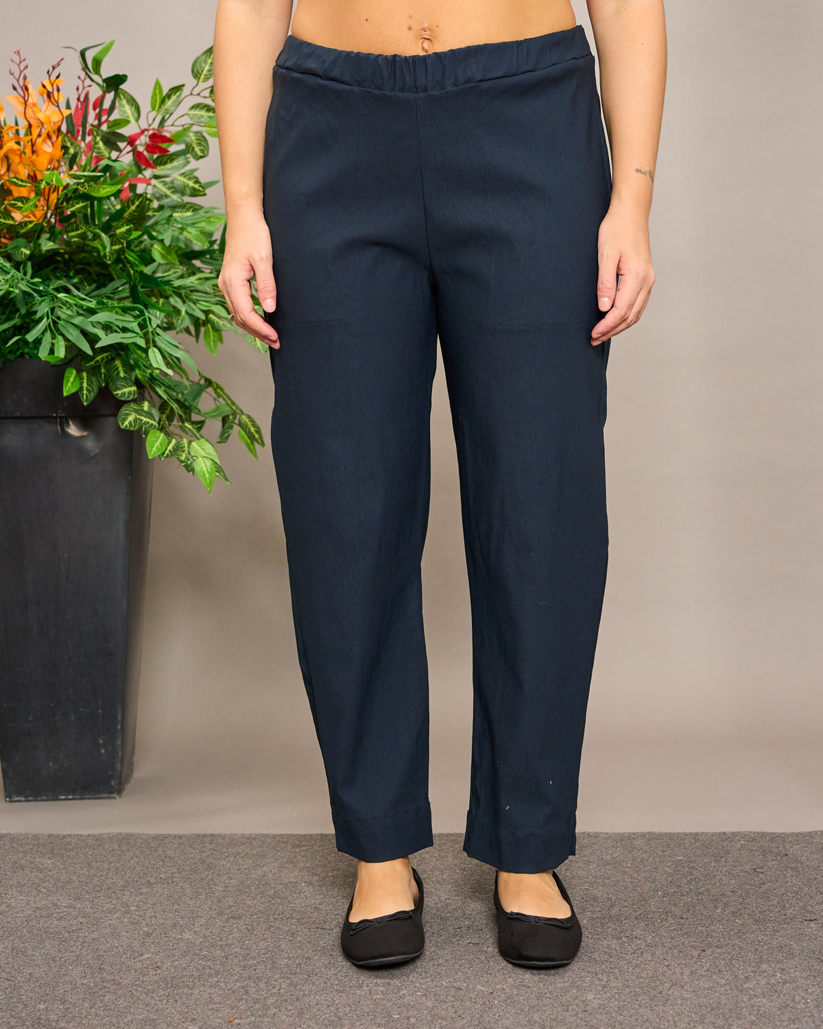 Pantalone Crop in Bengalina Elasticizzata