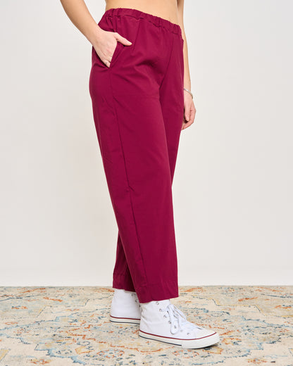 Pantaloni Crop in Bengalina Elasticizzata
