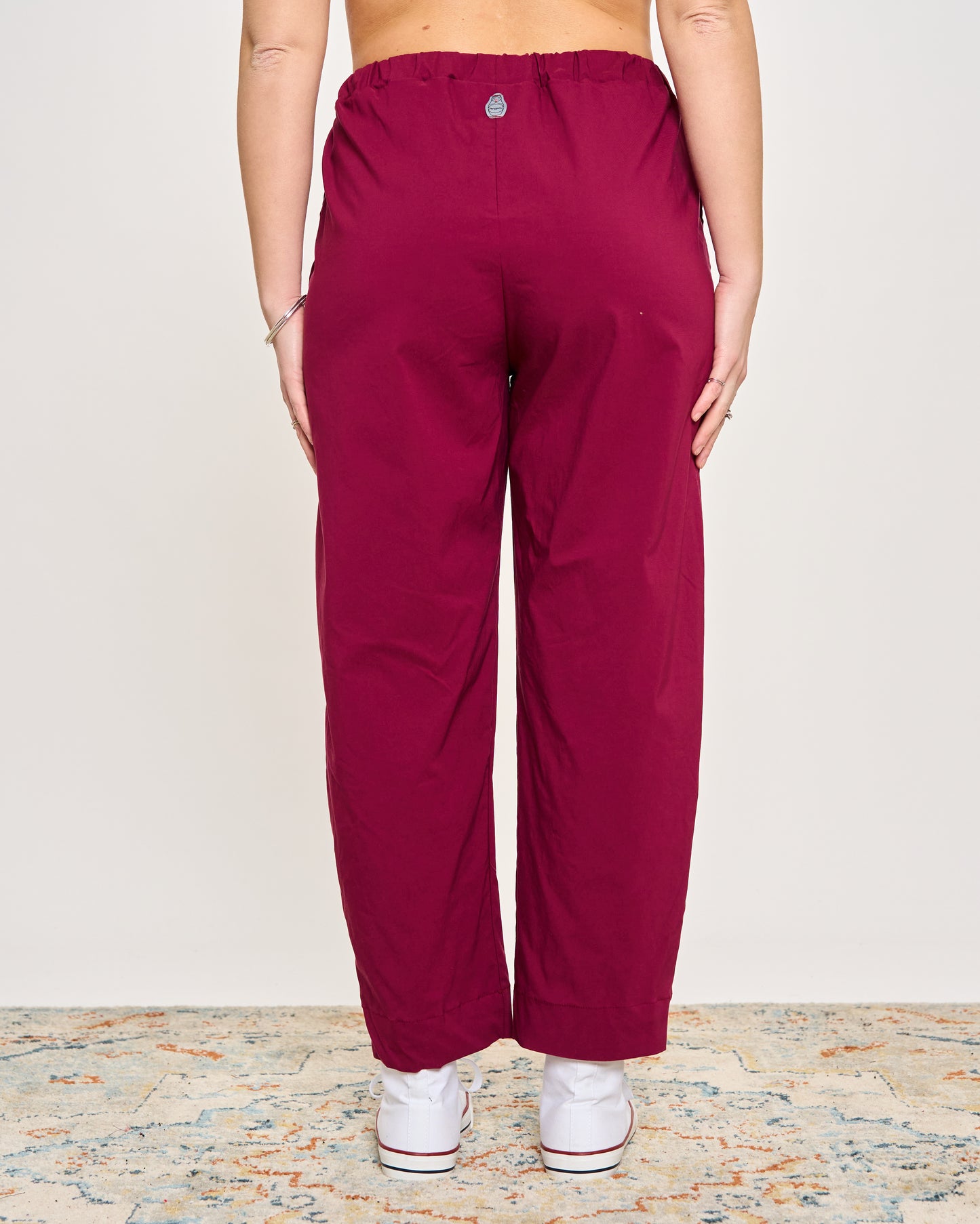 Pantaloni Crop in Bengalina Elasticizzata