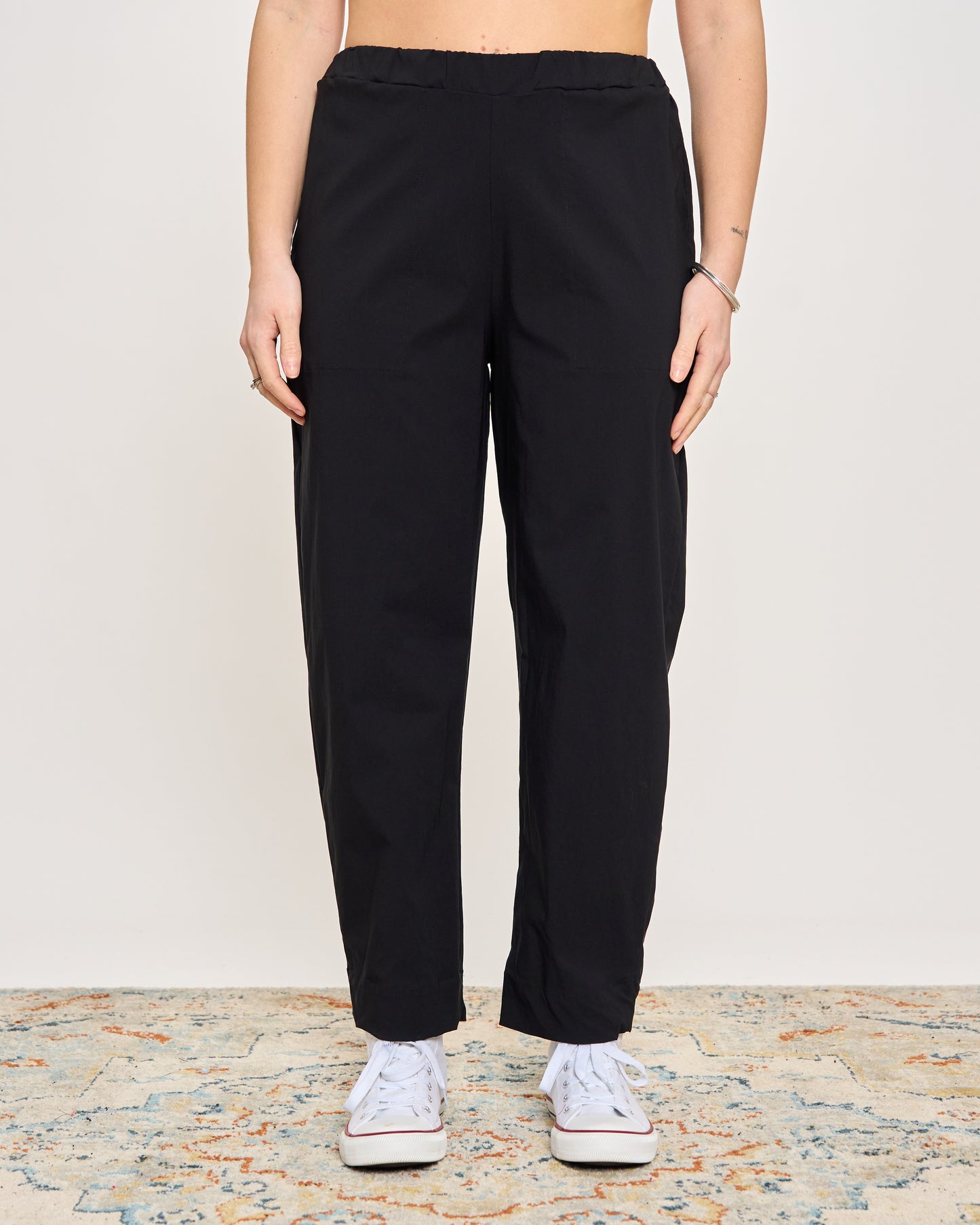 Pantaloni Crop in Bengalina Elasticizzata