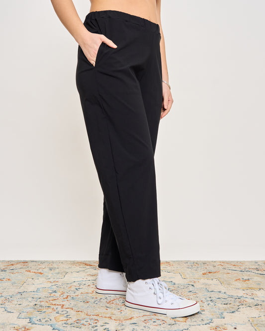Pantaloni Crop in Bengalina Elasticizzata