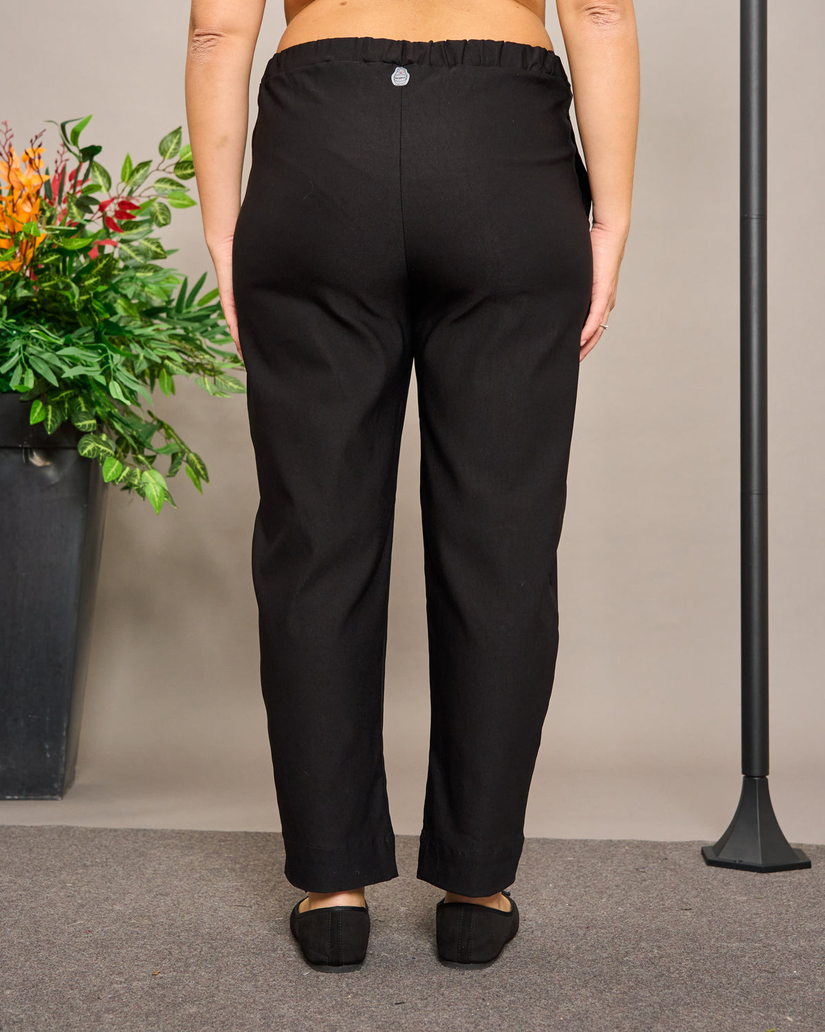 Pantalone Crop in Bengalina Elasticizzata
