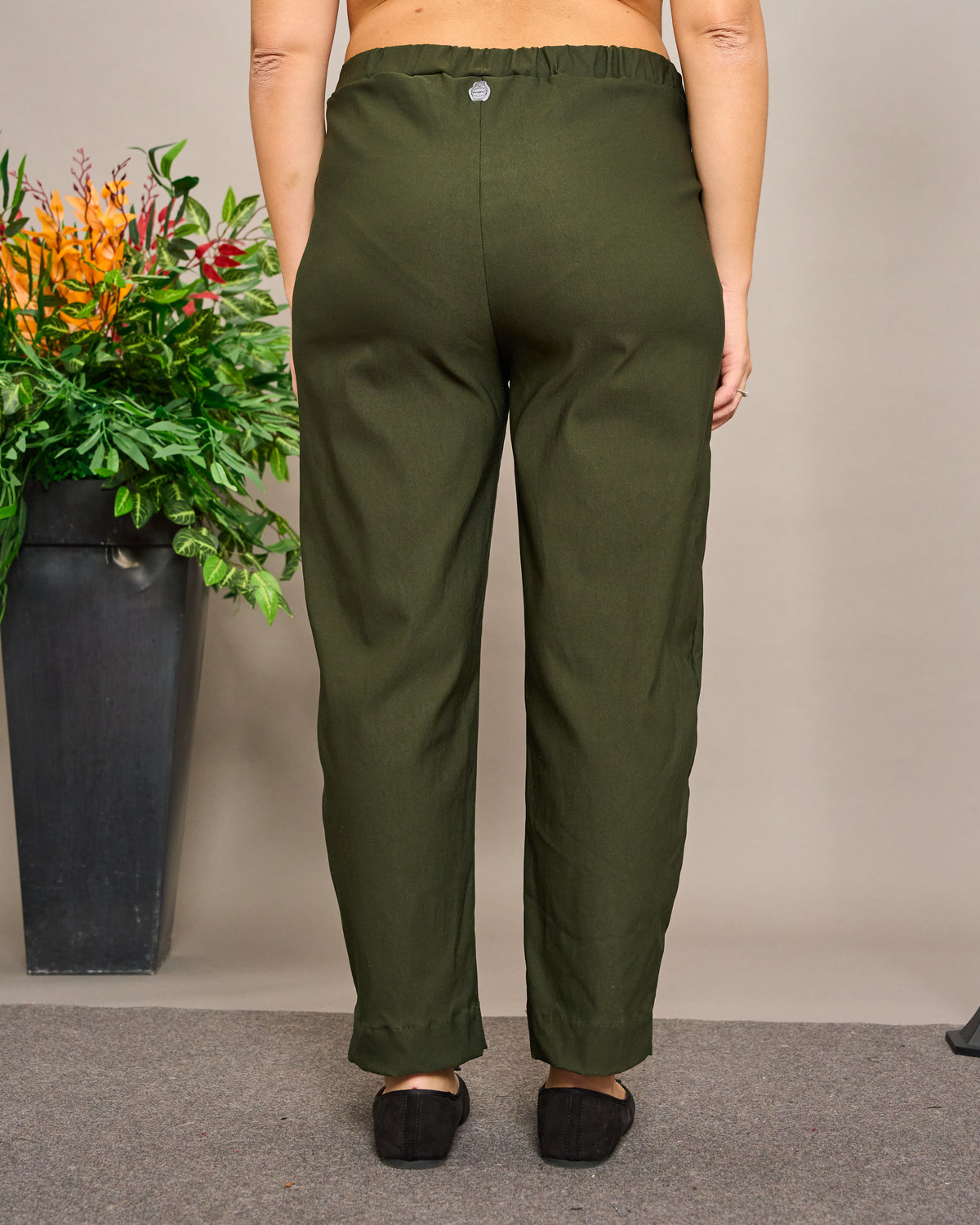 Pantalone Crop in Bengalina Elasticizzata