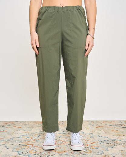 Pantaloni Crop in Bengalina Elasticizzata