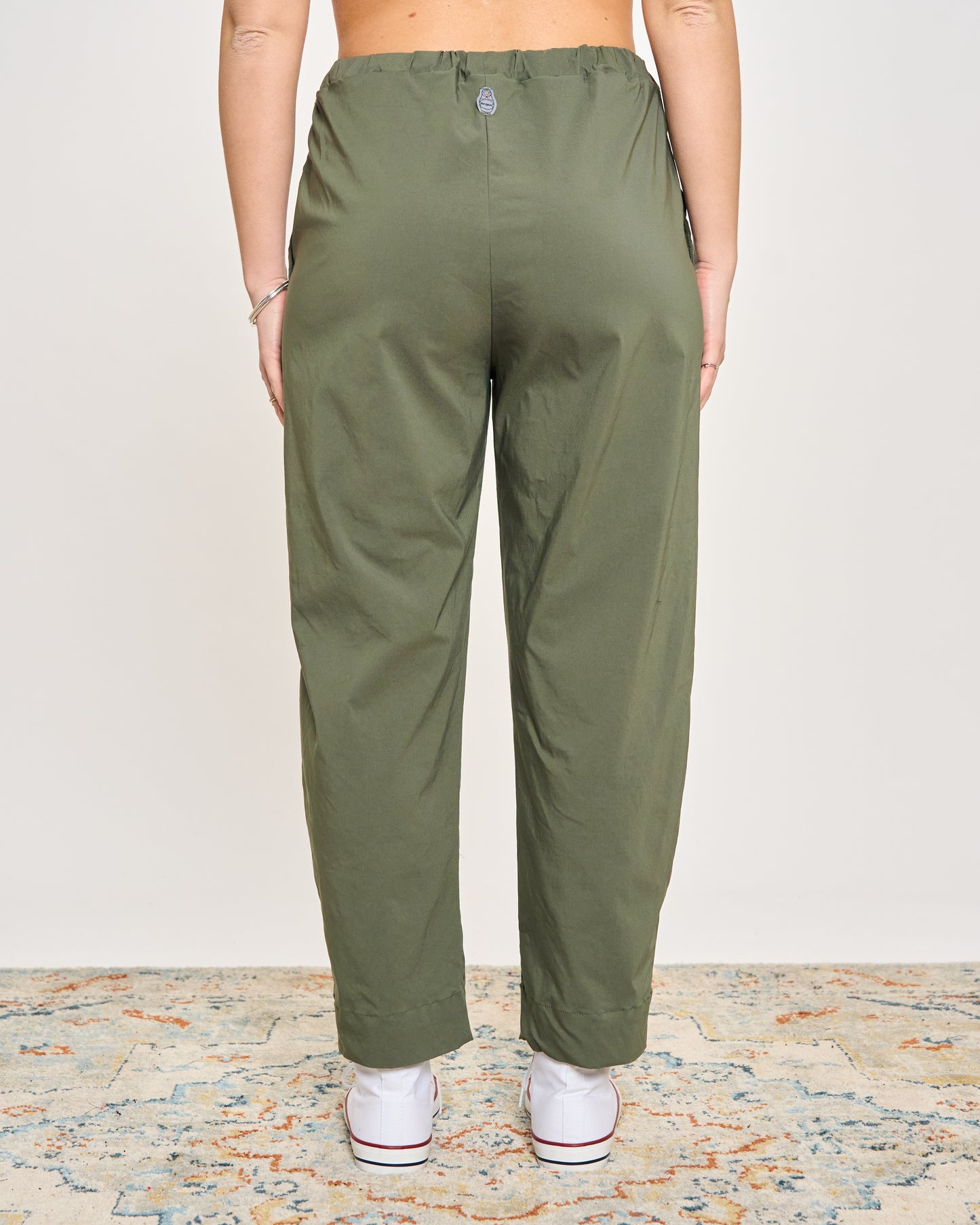 Pantaloni Crop in Bengalina Elasticizzata