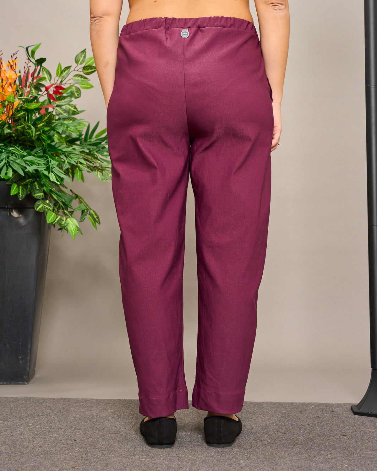 Pantalone Crop in Bengalina Elasticizzata