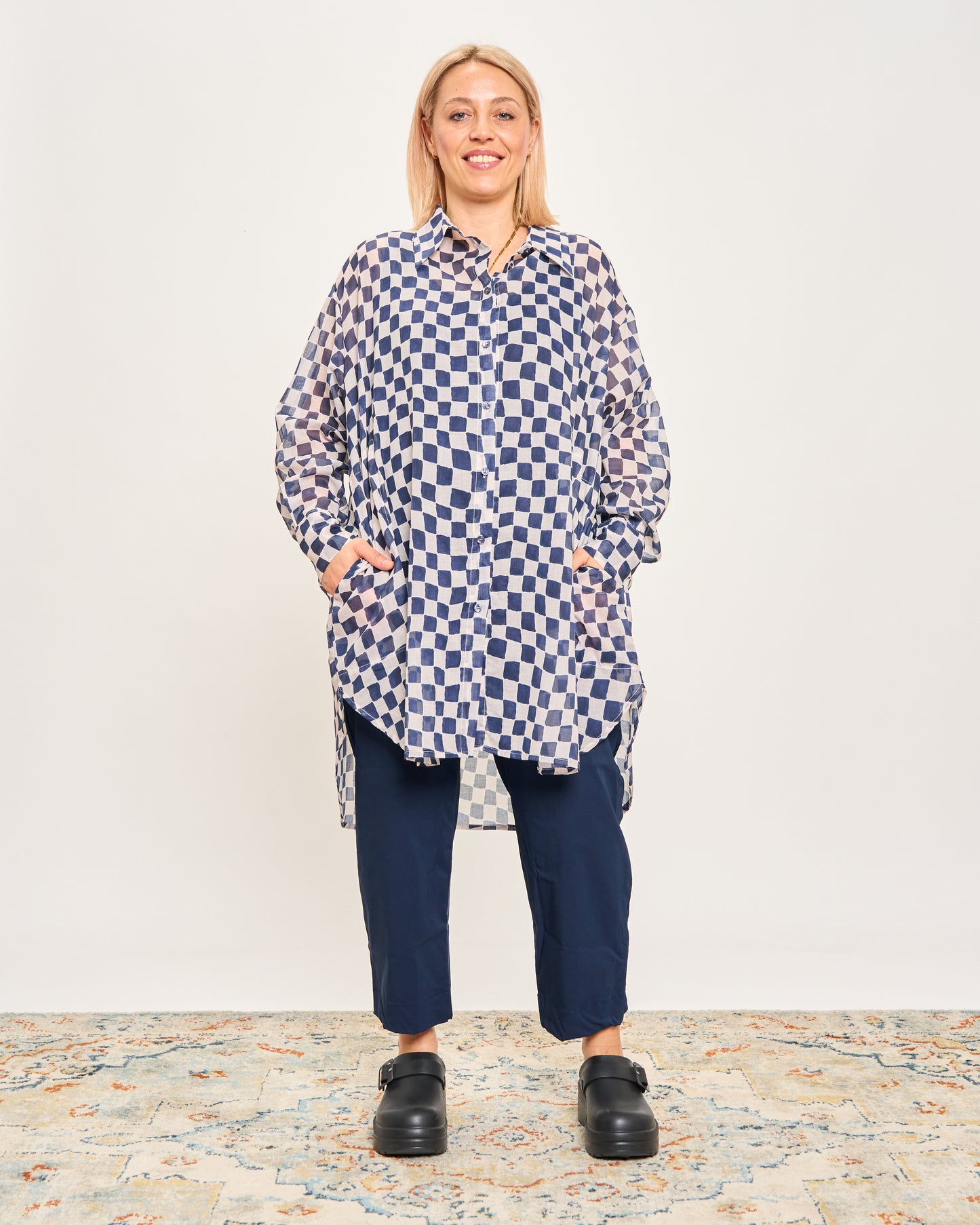 Camicia Over Modello Maschile a Quadri