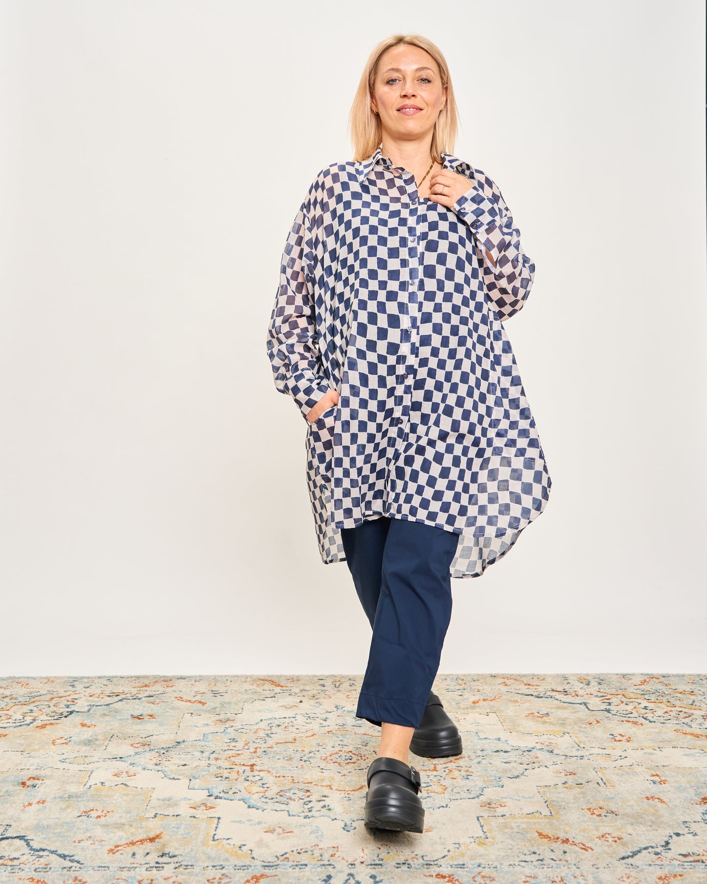Camicia Over Modello Maschile a Quadri