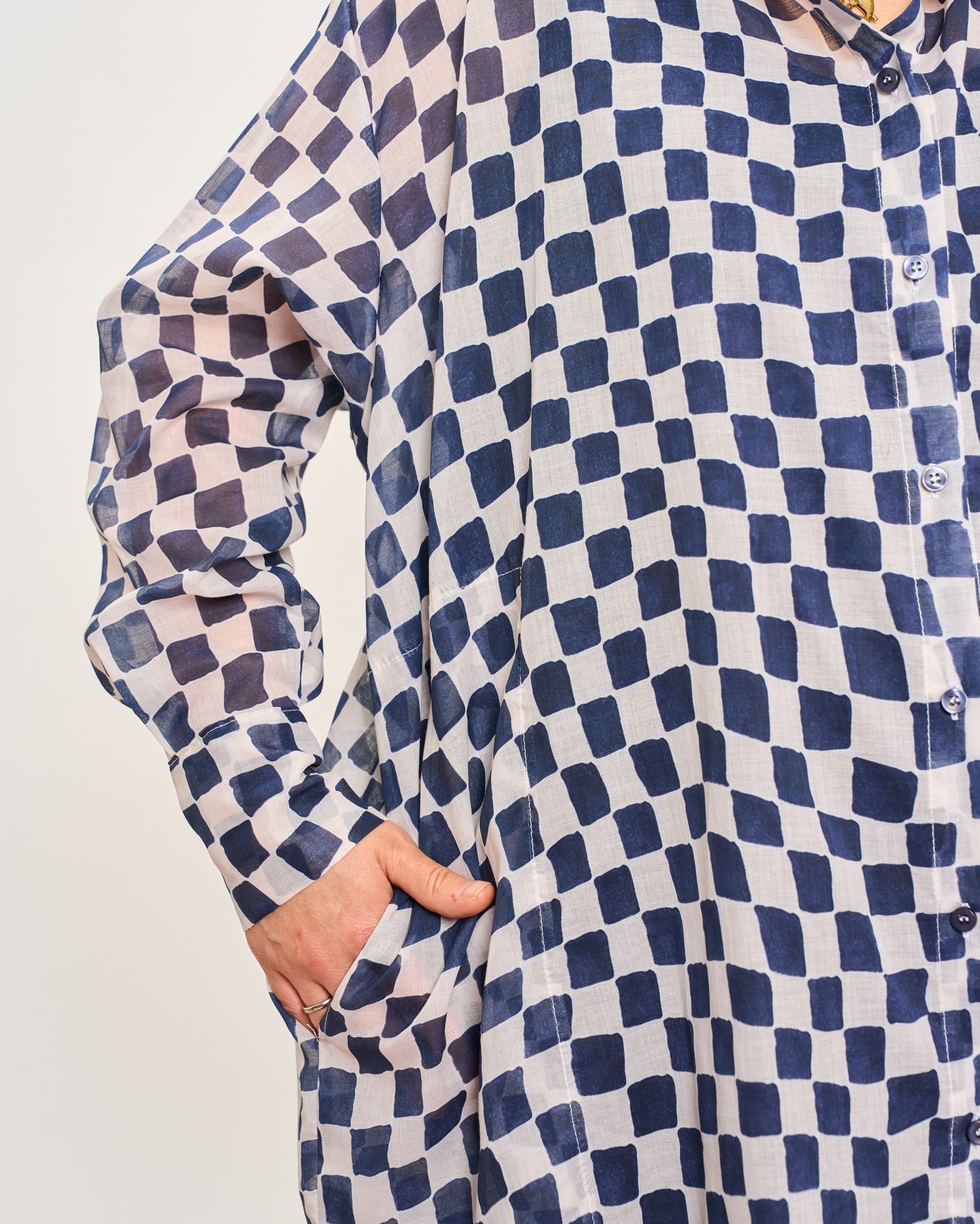 Camicia Over Modello Maschile a Quadri