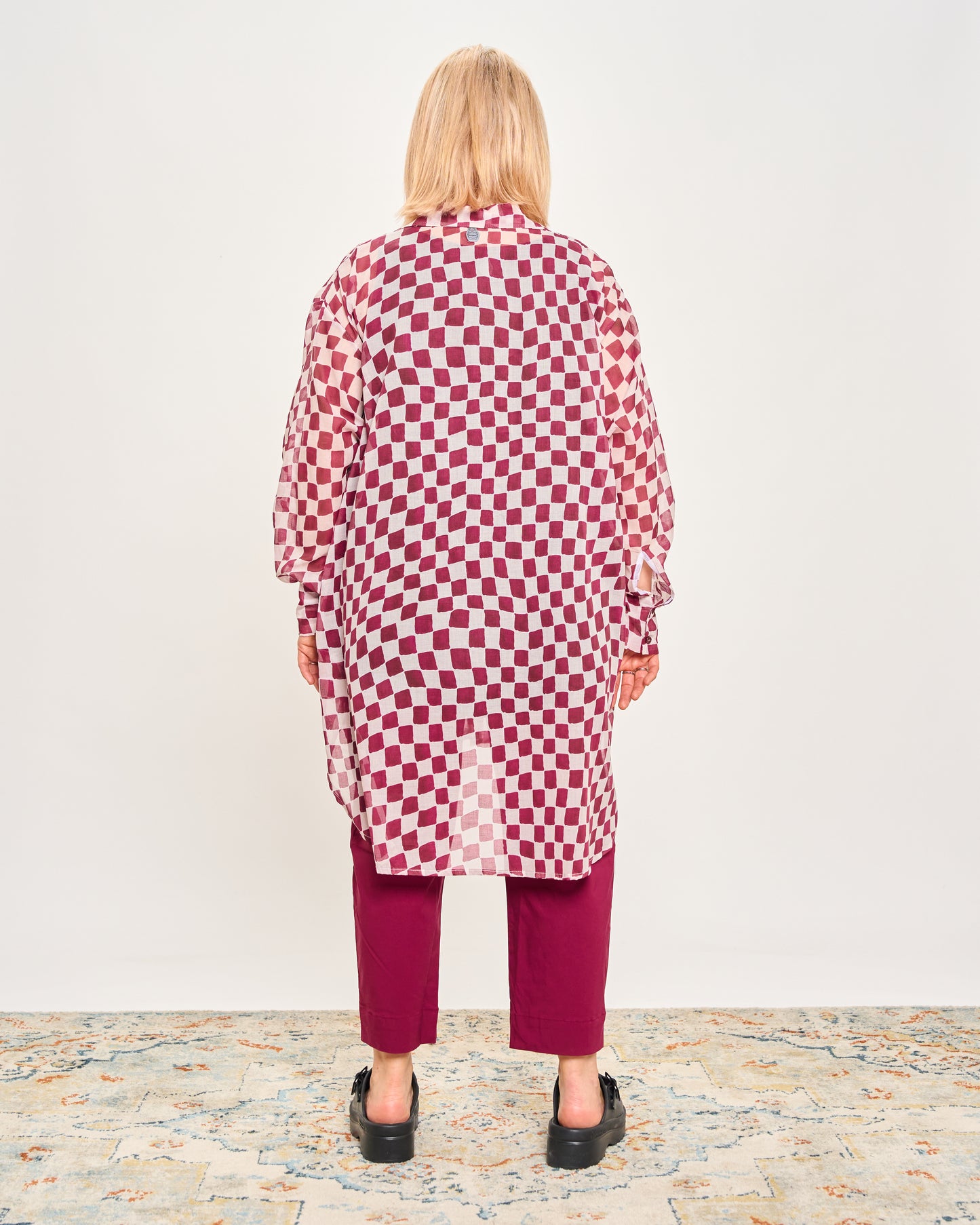 Camicia Over Modello Maschile a Quadri