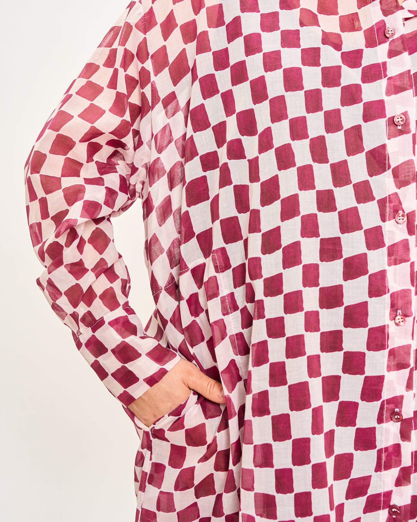 Camicia Over Modello Maschile a Quadri