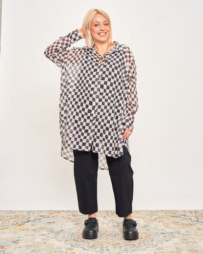 Camicia Over Modello Maschile a Quadri