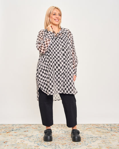 Camicia Over Modello Maschile a Quadri