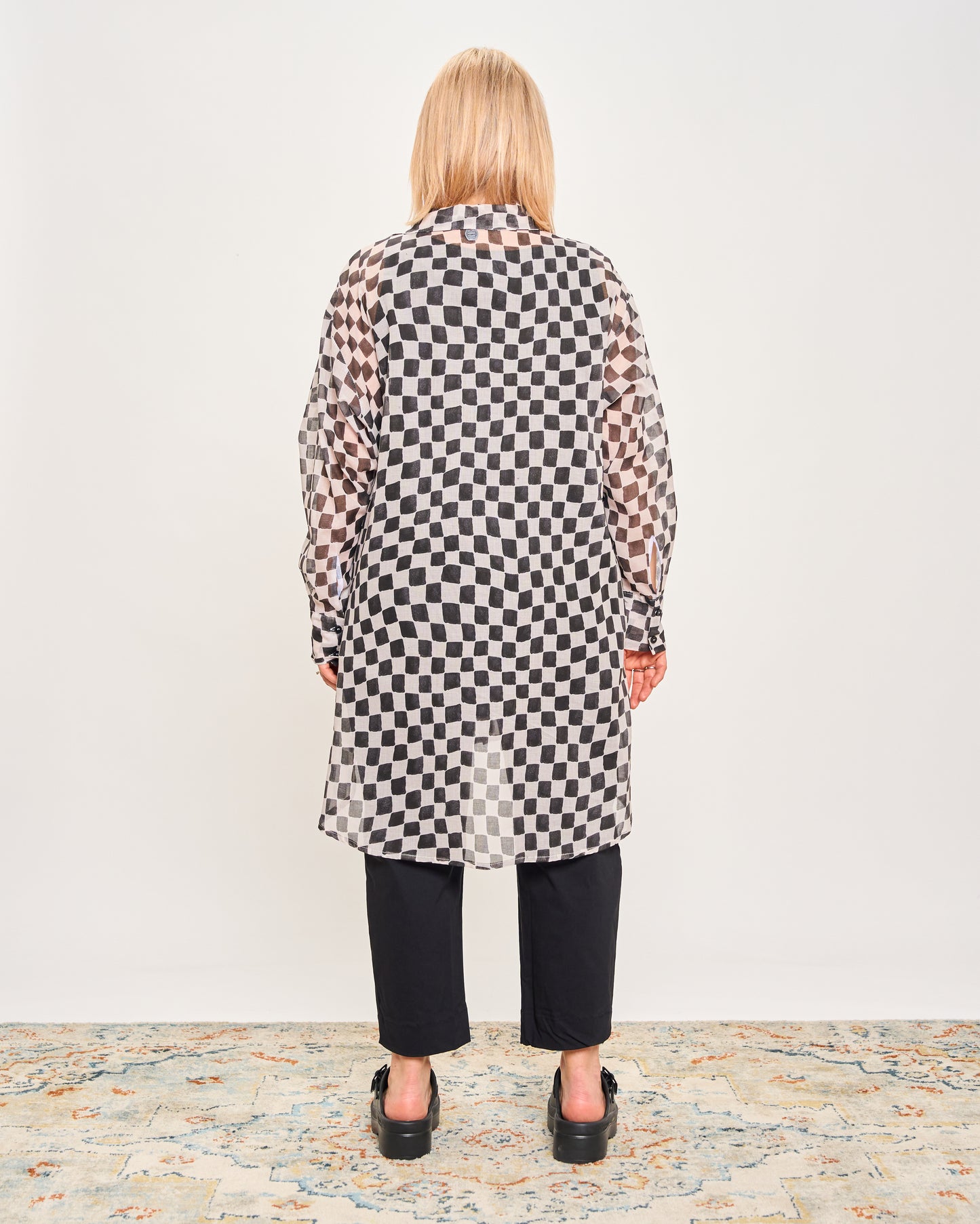 Camicia Over Modello Maschile a Quadri