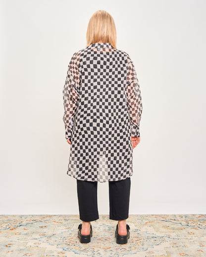 Camicia Over Modello Maschile a Quadri