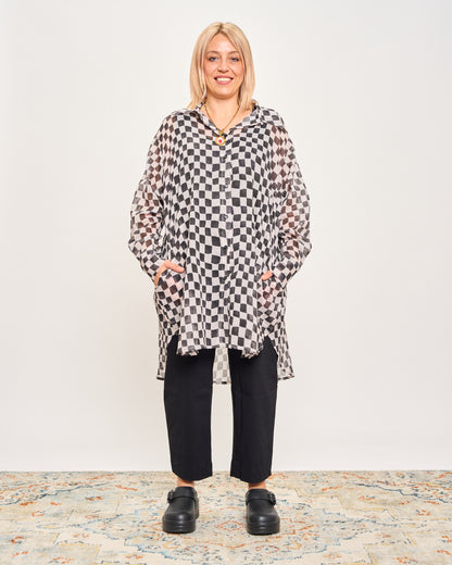 Camicia Over Modello Maschile a Quadri