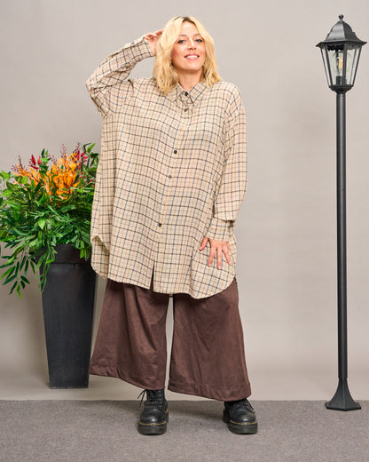 Checked Oversized Shirt