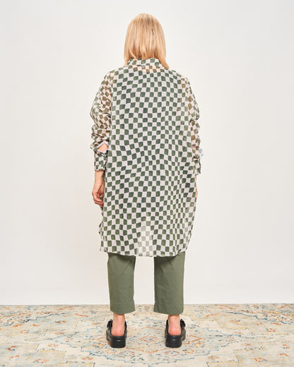 Camicia Over Modello Maschile a Quadri