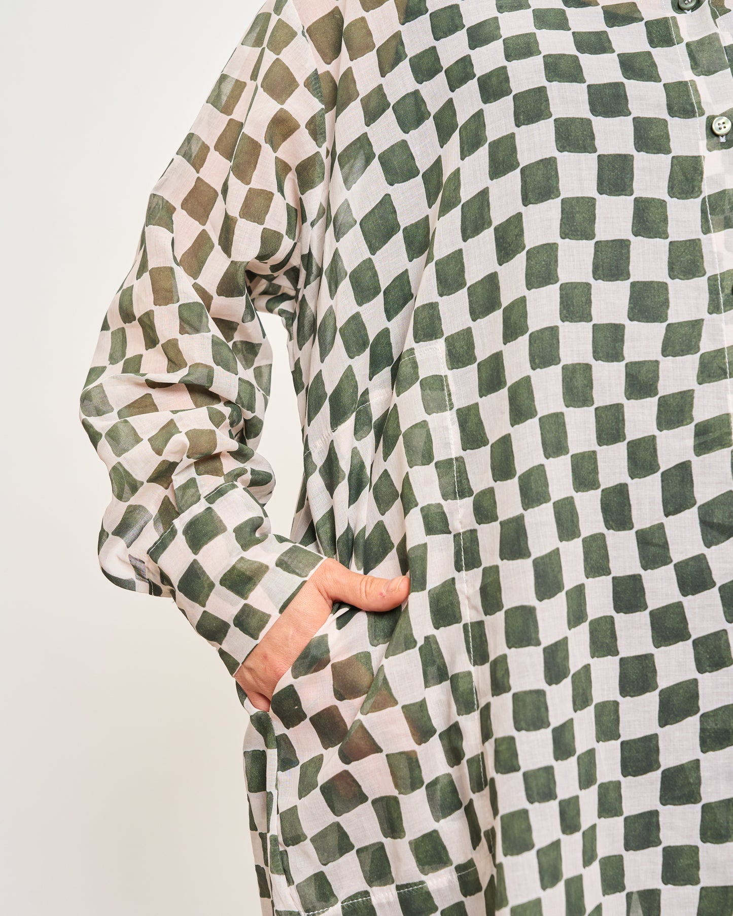 Camicia Over Modello Maschile a Quadri