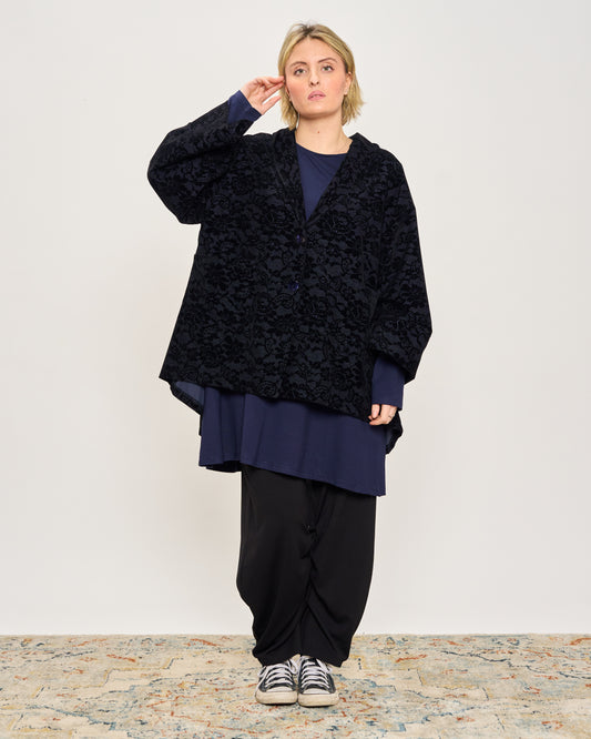 Flared Memory Jacket with Velvet