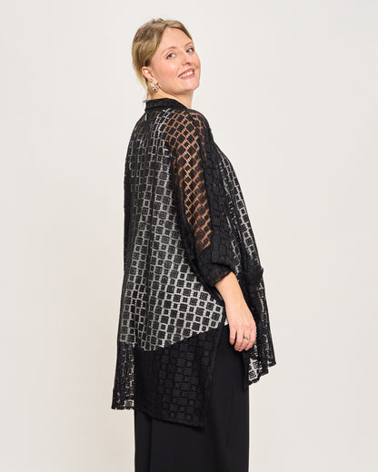 Giacca Over in Macramè