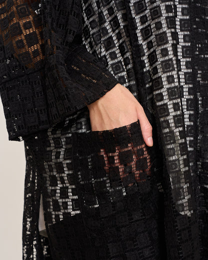 Giacca Over in Macramè