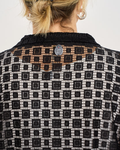 Giacca Over in Macramè